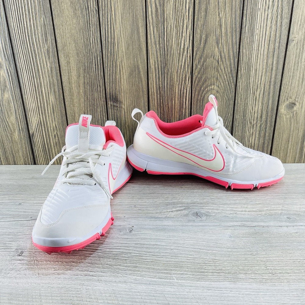 Nike White and Pink Athletic Shoes - Picture 3 of 14